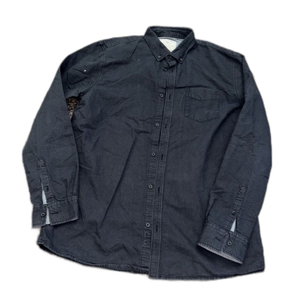 Burnswick Men’s Black Long Sleeve Button Down Shirt XL